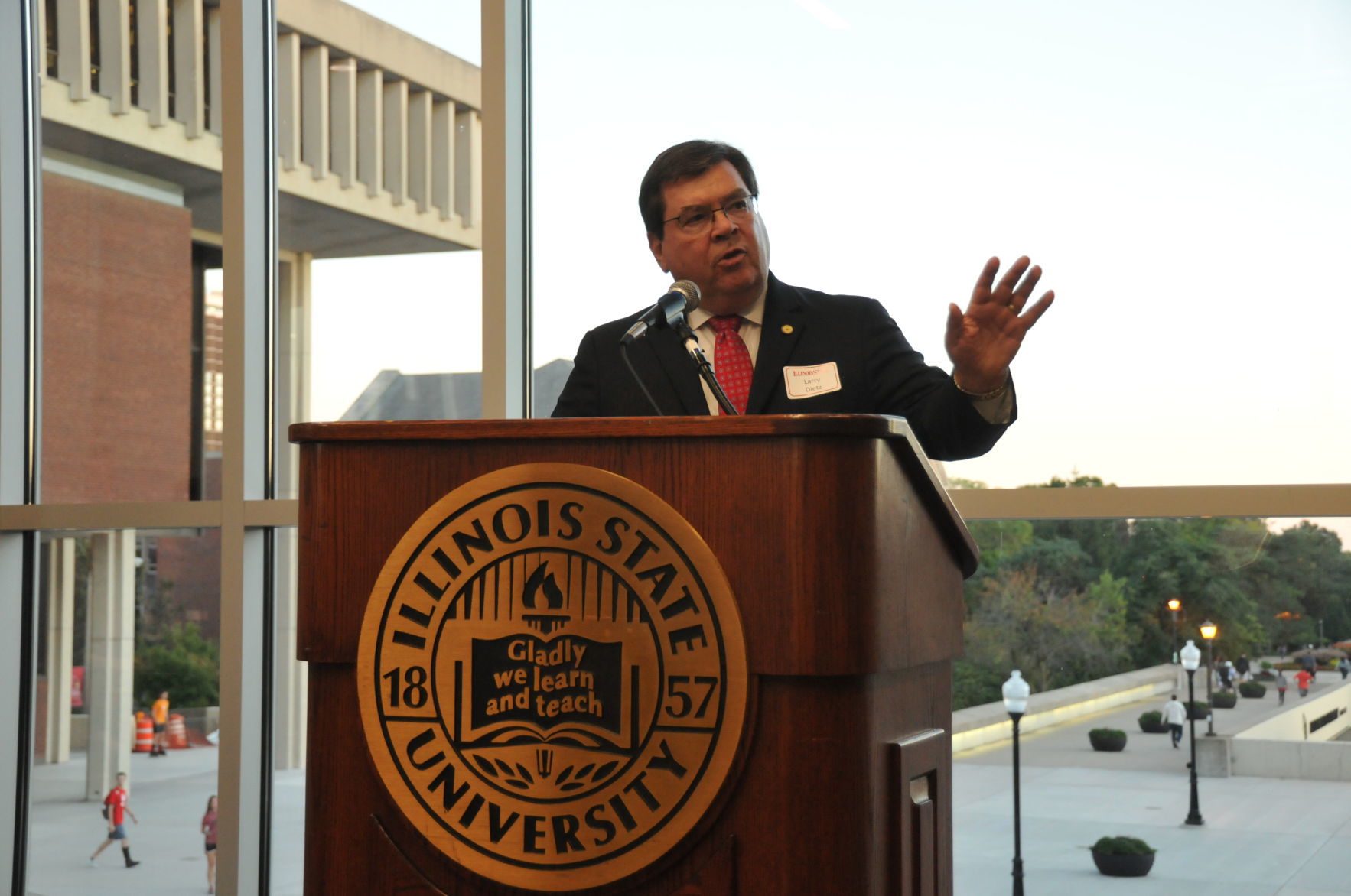 ISU President Larry Dietz